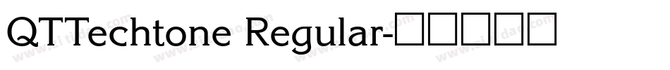 QTTechtone Regular字体转换